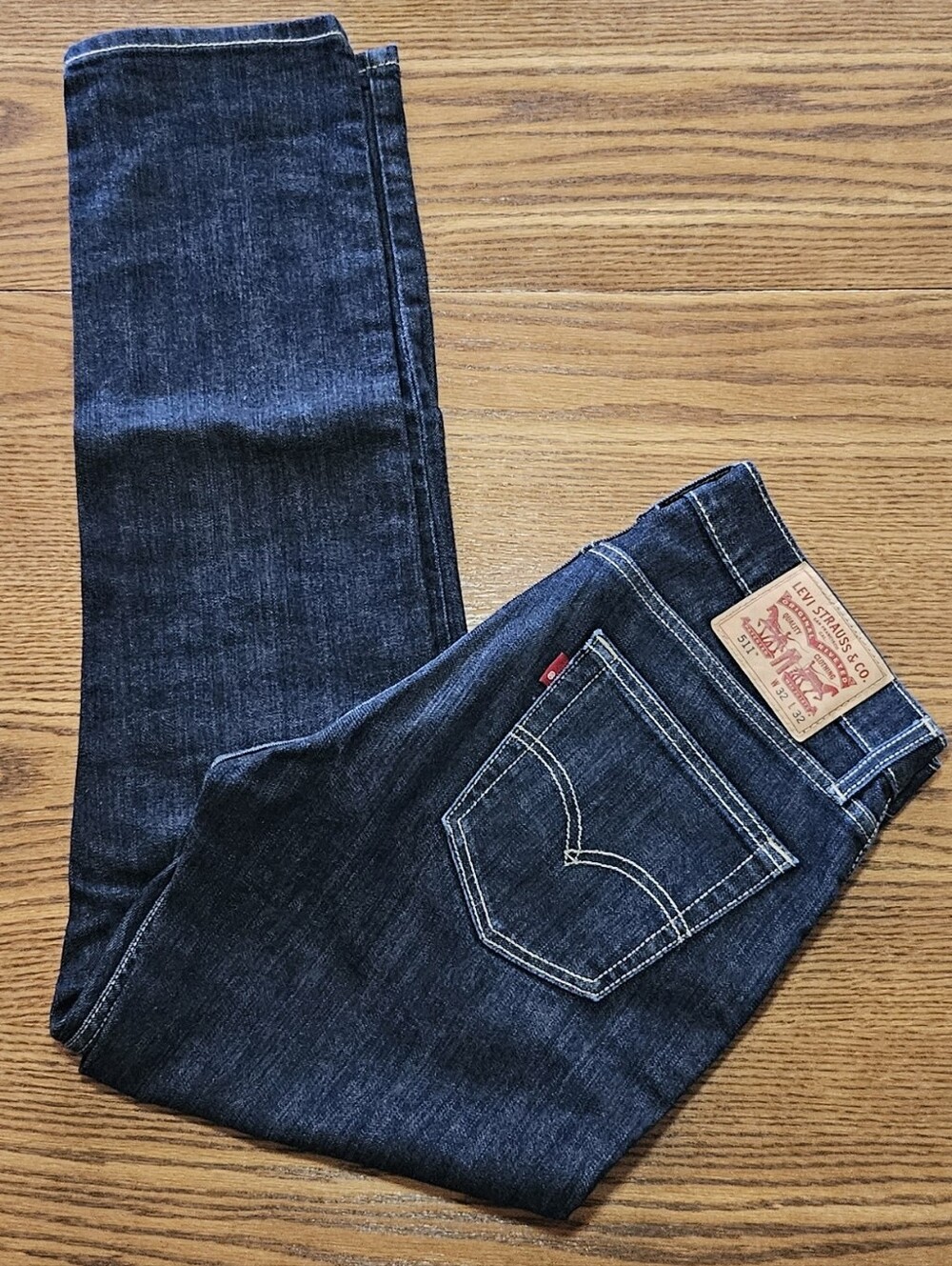 Levi's 511 Slim Fit Jeans Dark Wash Indigo Men's 32x32 - Excellent Condition